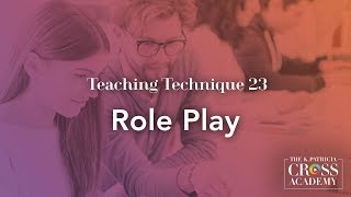 Teaching Technique 23: Role Play
