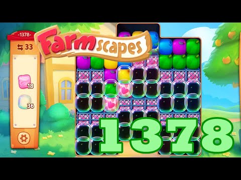 Farmscapes Level 1378 HD Gameplay Walkthrough | 3 - match game | android | ios | pc | GameGo Game