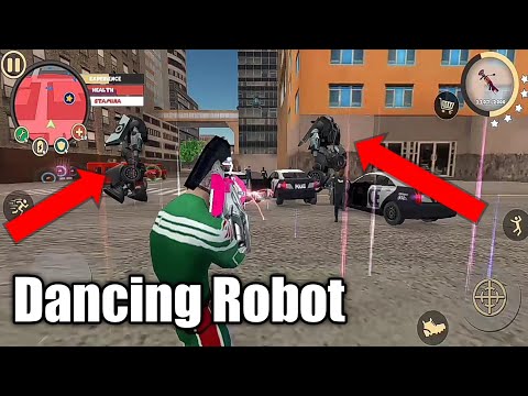 Power of Dancing Gun in Rope Hero Vice Town Gameplay.