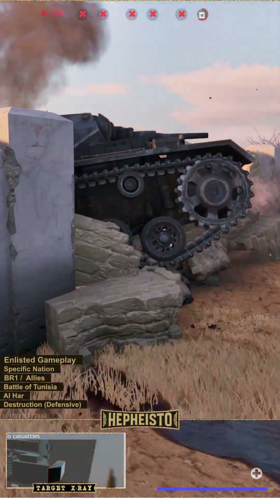 Engineer eliminates Panzer III J with TNT Charge