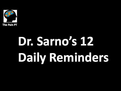 Breaking Down Dr. Sarno's 12 Daily Reminders To Heal