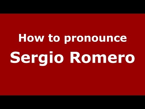 How to pronounce Sergio Romero (Spanish/Argentina) - PronounceNames.com