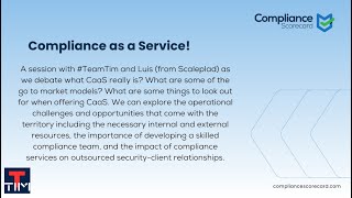 Compliance as a Service – Luis Giraldo Joins