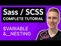 Sass SCSS COMPLETE Tutorial Node Js NPM With Real World Example