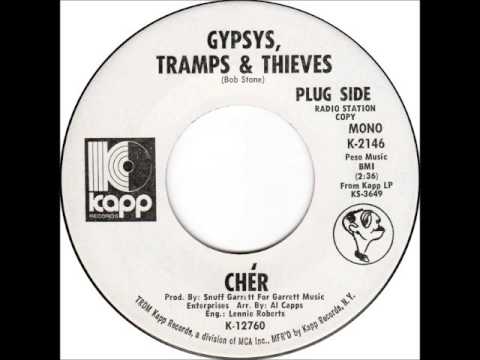 Cher - Gypsys Tramps & Thieves on Mono 1971 Kapp 45 rpm record.