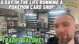 Day In The Life Running A Pokemon Card Shop (Trades Galore)