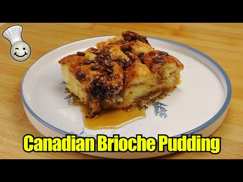 Canadian Brioche Bread Pudding with Pecan and Chocolate Chips Recipe