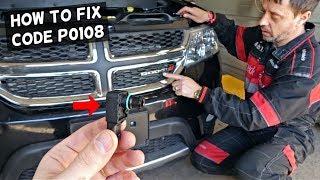 CODE P0108 MANIFOLD ABSOLUTE PRESSURE BAROMETRIC PRESSURE CIRCUIT HIGH DODGE JEEP CHRYSLER