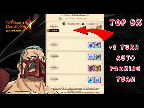 Player Friendly TOP 5% Team For Final Boss + 2 Turn Auto Farm Team | Seven Deadly Sins Grand Cross