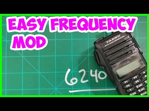 How to Mod Yaesu FT-65R MARS Mod / Frequency Mod - In Two Minutes or Less - Yaesu FT65R