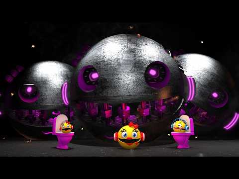 PACMAN VS MONSTER PACMAN VS CARTOON CAT VS ROBOT PACMAN