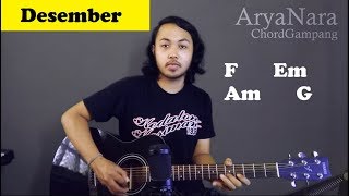 Chord Gampang (Desember - Efek Rumah Kaca) by Arya Nara (Tutorial Gitar) Untuk Pemula