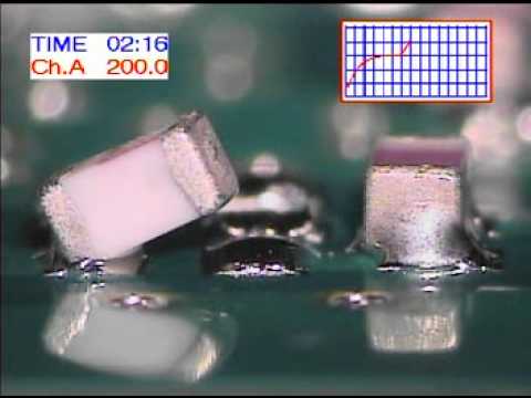 SMT : Sample #05 Tombstone defect 002