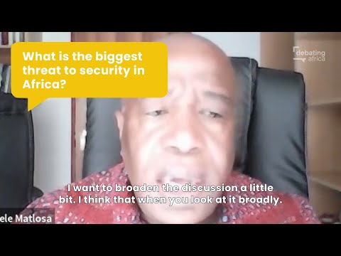 What is the biggest threat to security in Africa? - Khabele Matlosa