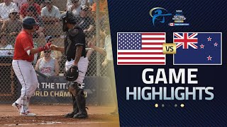 HIGHLIGHTS | 🇺🇸 USA vs 🇳🇿 New Zealand | WBSC Men's Softball World Cup Finals 2025