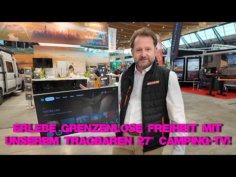 CMT 2026 | Erlebe grenzenlose Freiheit mit unserem tragbaren 27" Camping-TV!