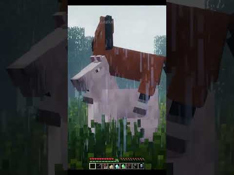 LuisLucho Minecraft - Mutant minecraft zombies corner me and my horses on a rainy afternoon