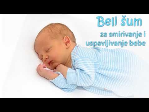 Beli šum za smirivanje i uspavljivanje bebe. Pomaže kod grčeva! Za miran san.