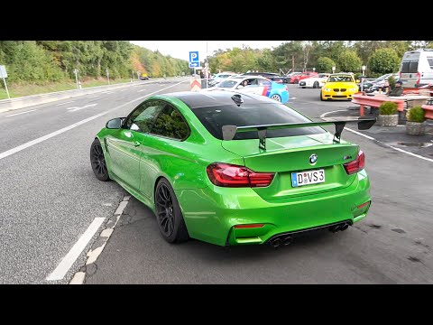 Cars Leaving Nürburgring Tankstelle - CRAZY M3 GT4, Huracan, Focus RS, Mustang, GTR, BMW M, RS3..