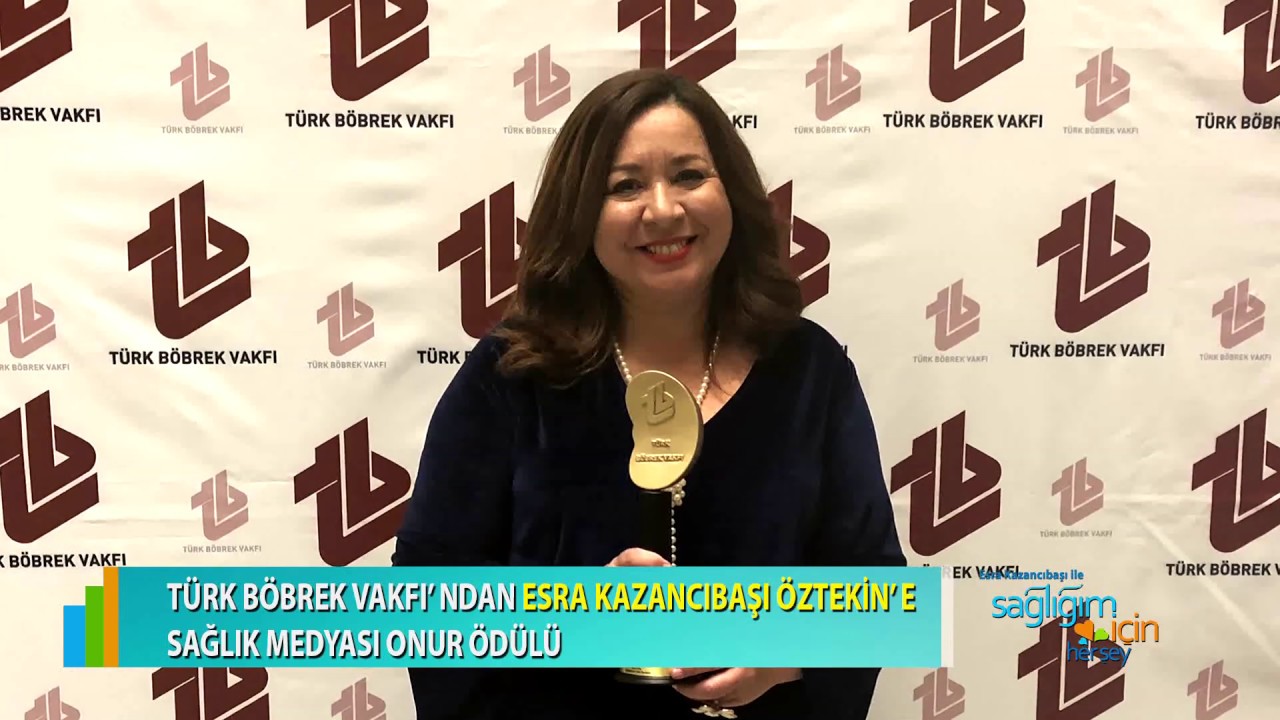 Esra Kazancıbaşı Öztekin’e Sağlık Medyası Onur Ödülü