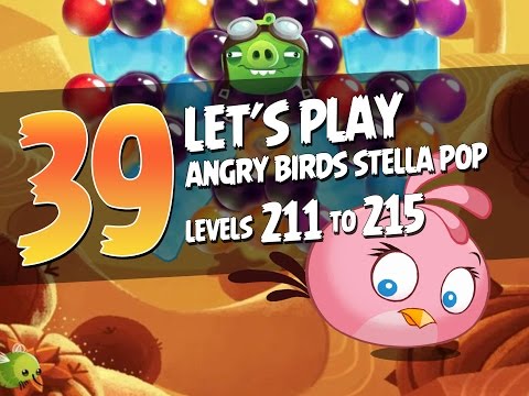 Let's Play Angry Birds Stella Pop - Part 39 - Levels 211 to 215 - Blues Oasis