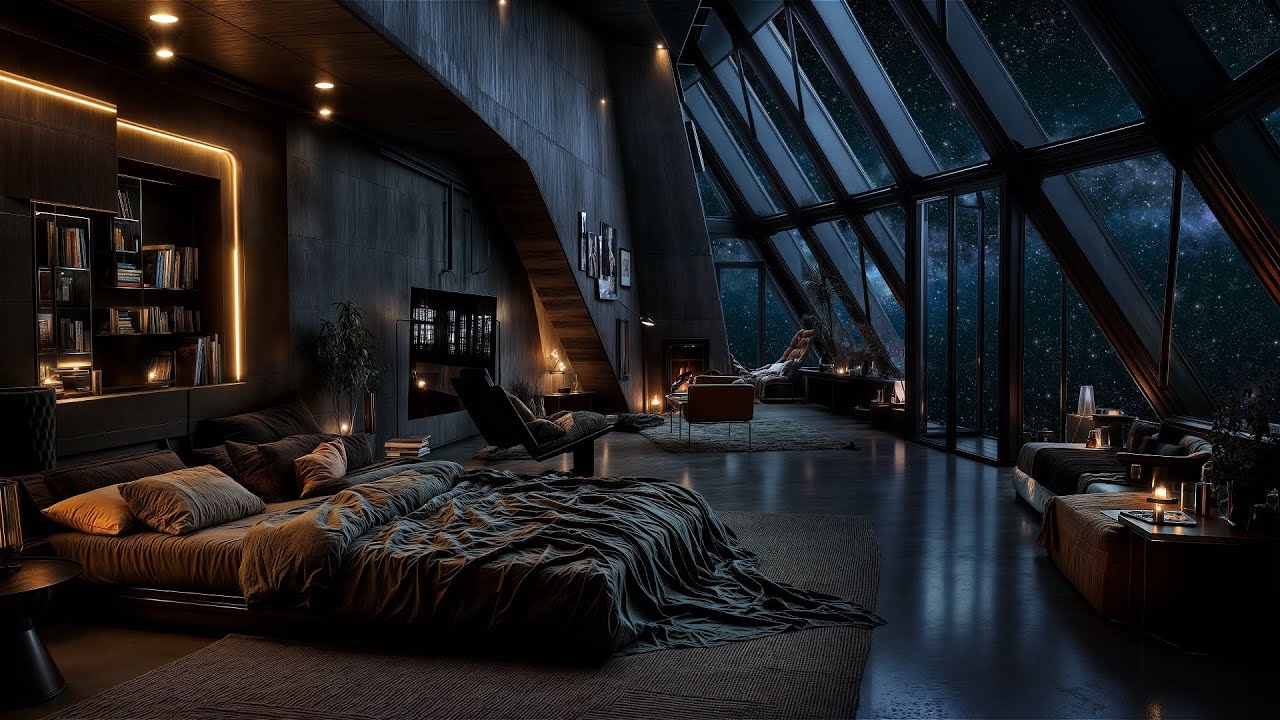 Luxury Deep Space Suite | White and Grey Space Ship Noise | Relaxing Sounds of Space Flight | LIVE