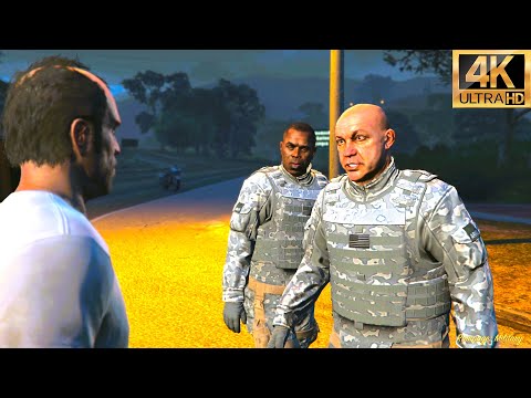 Grand Theft Auto 5 4K Ultra Graphics Gameplay Part 18 -  Mission A - GTA 5 PC 4K 60FPS