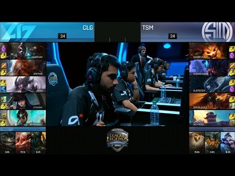 TSM vs CLG Game 2 Highlights - TEAM SOLOMID vs COUNTER LOGIC GAMING NA LCS PLAYOFF SEMIFINAL #2