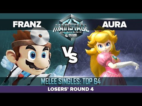 Franz vs Aura - Losers' Round 4: Melee Singles Top 64 - Mainstage | Dr. Mario vs Peach