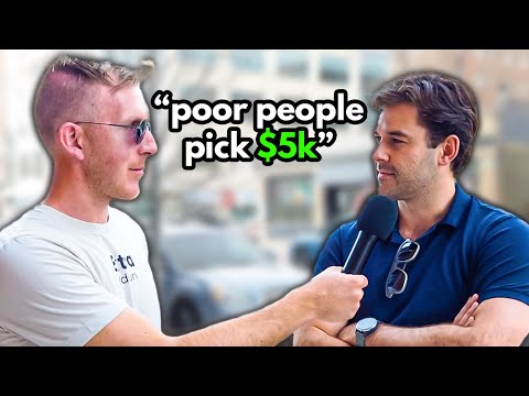 Guy Asks Random People On The Street Whether They'd Choose $1 Million Or $5,000 Monthly For The Rest Of Their Life And Their Answers Were Fascinating