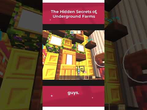 the hidden secrets of underground farms #minecraft4life #minecraft #minecrafter #minecraftbuilding