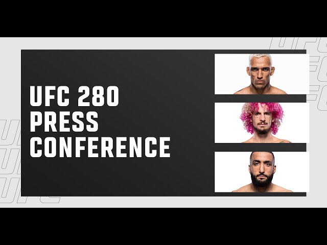 UFC 280 Press Conference Featuring Charles Oliveira, Sean O'Malley & Belal Muhammad