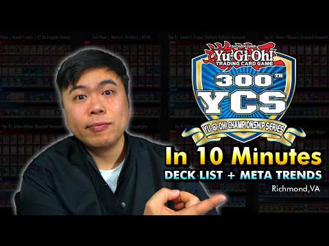 YCS 300th in 10 minutes | Deck list + Meta Trends (Richmond, Virginia)