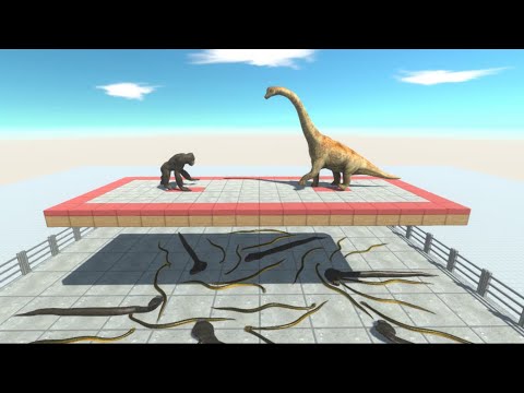 The Trap Bridge Above Anaconda Cage - Animal Revolt Battle Simulator