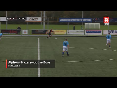 Summary Alphen - Hazerswoudse Boys (Saturday, November 15)