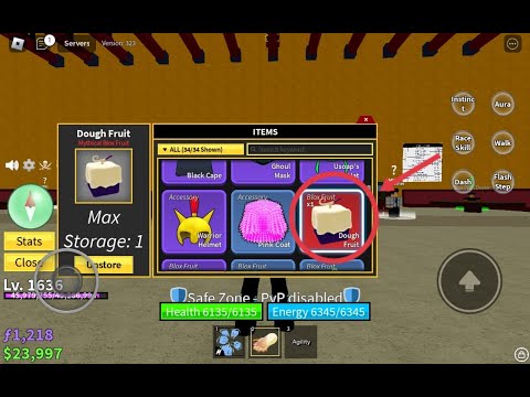 I ATE A DOUGH FRUIT IN ROBLOX BLOX FRUITS!!! (first video ever)