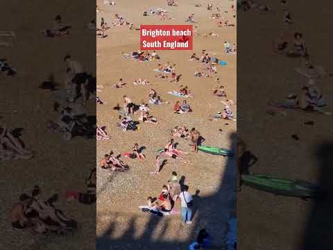 Brighton Beach ☀️ during heatwaves 2022 #travel #shorts #short #england #uk #india #brighton #beach