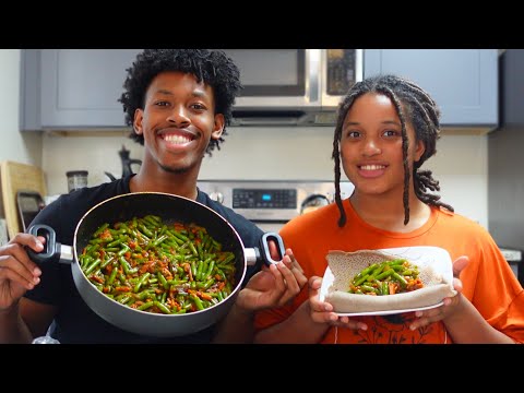 EASY Ethiopian Green Beans Stir-Fry! (Fossolia)