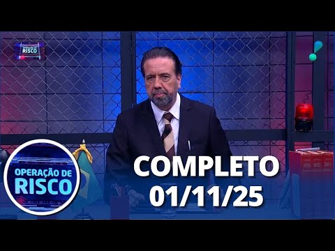 Operação de Risco: Tráfico de drogas, tentativa de fuga pelo telhado e mais (01/11/25) | Completo