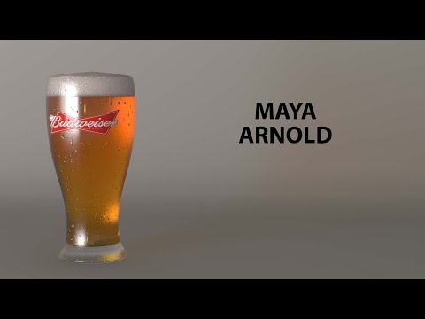 Create Beer Glass in Maya | Arnold