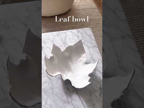 🍁 einfache Schale aus lufttrocknendem Ton #shorts #diy #diyhomedecor #falldecor #clay #airclay
