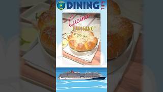 DINING TIP:  Cucina del Capitano #choosefun #carnivalcruise #cruisetips #italianfood #shorts