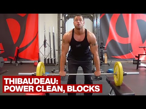 Power Clean from Blocks