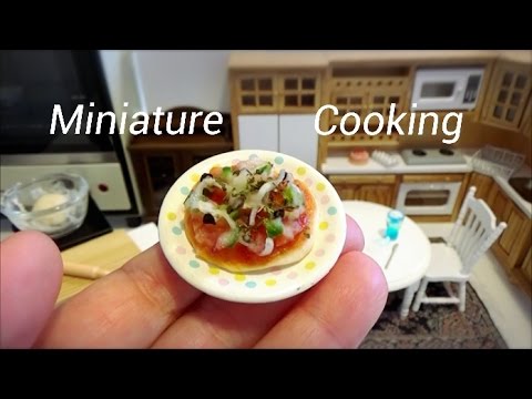 Miniature Cooking #43 ミニチュア料理  『Bacon mix pizza-ベーコンのピザ-』 Piatto in miniatura Thực phẩm thu nhỏ Video
