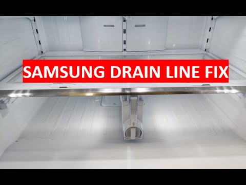 HOW TO FIX WATER AND ICE BUILD UP UNDER CRISPER TRAY ( SAMSUNG REFRIGERATOR )