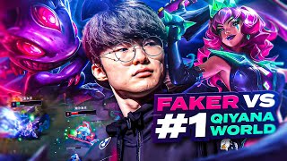 FAKER vs #1 Qiyana and this happened... *20,000 Hours of Qiyana*