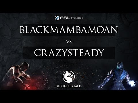 MKX - BlackMambaMoan vs. CrazySteady - ESL Pro League 2015 - NA Week 5 Quarterfinals