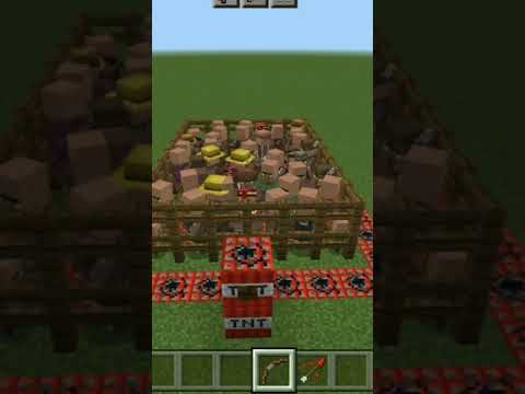 NV GAMING - Minecraft new experiment with tnt and villager. #minecraftshorts #minecraft #shortvideo