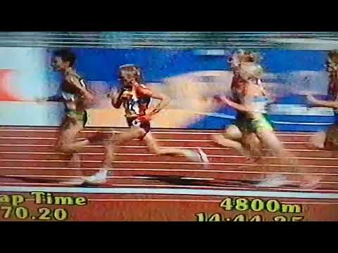Sonia O Sullivan Winning 5,000 Metres Heat World Championships 1995 Irish Commentary