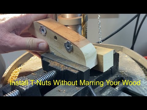 How to Install T-Nuts Without Marring Wood - No Hammer No Wrenches Needed